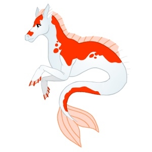 White Koi Hippocamp